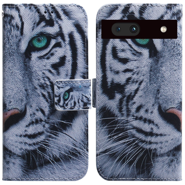 Coloured Drawing Flip Leather Phone Case, For Google Pixel 7a, For Infinix Hot 20 Play, For OPPO A58, For Tecno Pova 4 Pro, For Samsung Galaxy A34 5G, For Samsung Galaxy A54 5G