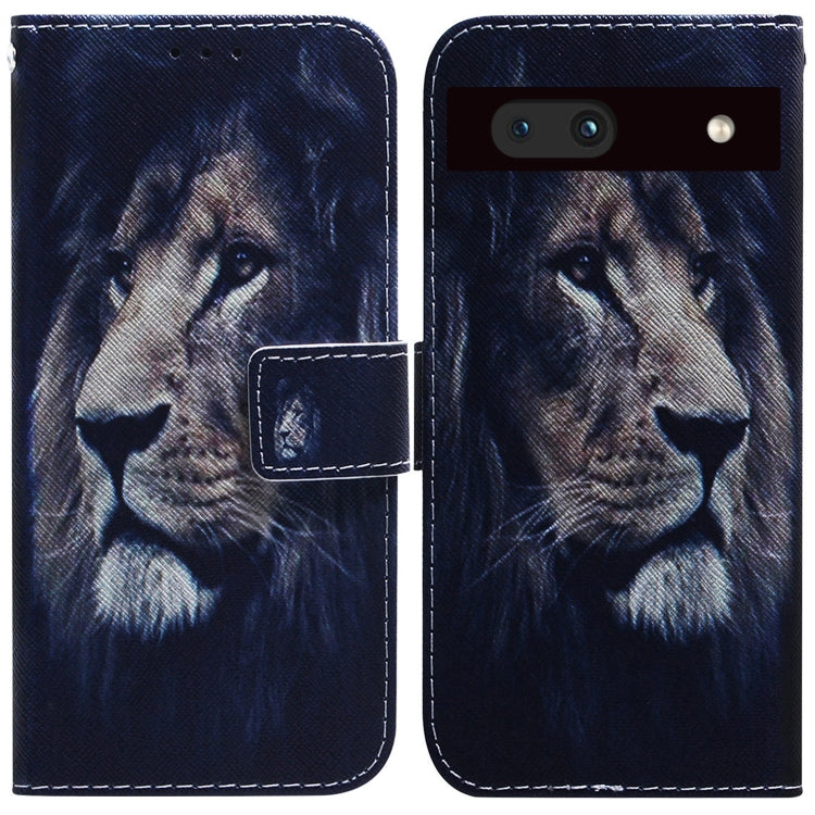 Coloured Drawing Flip Leather Phone Case, For Google Pixel 7a, For Infinix Hot 20 Play, For OPPO A58, For Tecno Pova 4 Pro, For Samsung Galaxy A34 5G, For Samsung Galaxy A54 5G