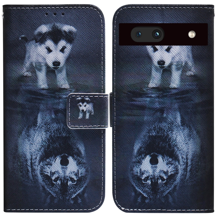 Coloured Drawing Flip Leather Phone Case, For Google Pixel 7a, For Infinix Hot 20 Play, For OPPO A58, For Tecno Pova 4 Pro, For Samsung Galaxy A34 5G, For Samsung Galaxy A54 5G