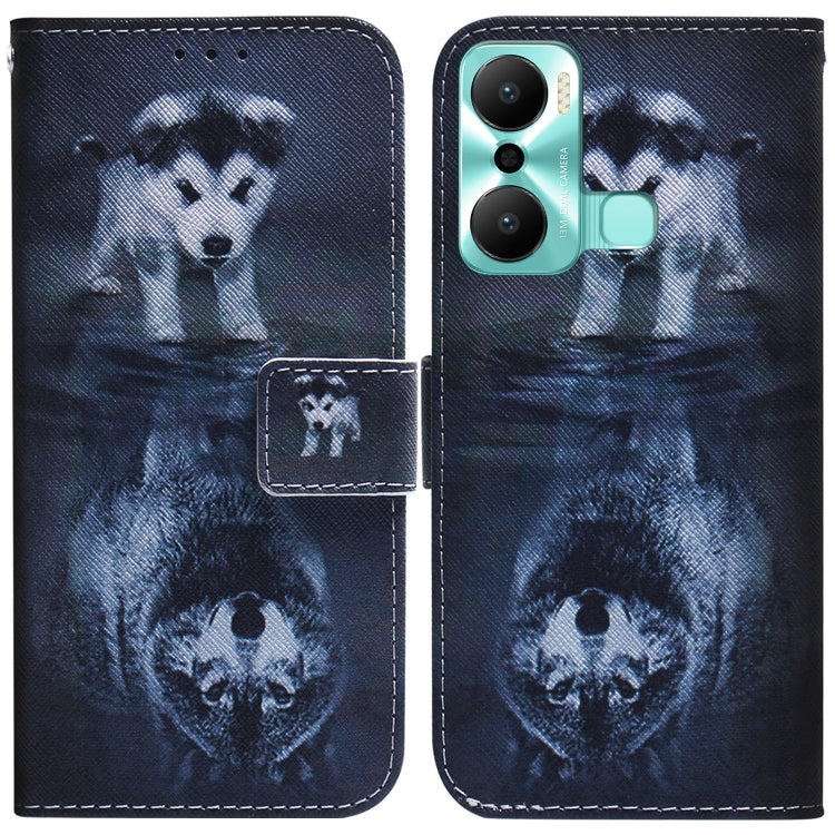 Coloured Drawing Flip Leather Phone Case, For Google Pixel 7a, For Infinix Hot 20 Play, For OPPO A58, For Tecno Pova 4 Pro, For Samsung Galaxy A34 5G, For Samsung Galaxy A54 5G