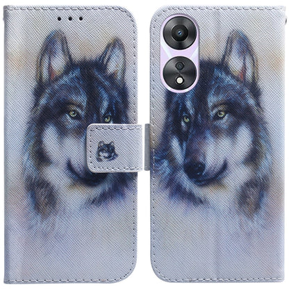 Coloured Drawing Flip Leather Phone Case, For Google Pixel 7a, For Infinix Hot 20 Play, For OPPO A58, For Tecno Pova 4 Pro, For Samsung Galaxy A34 5G, For Samsung Galaxy A54 5G