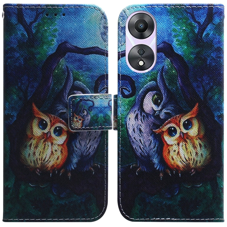 Coloured Drawing Flip Leather Phone Case, For Google Pixel 7a, For Infinix Hot 20 Play, For OPPO A58, For Tecno Pova 4 Pro, For Samsung Galaxy A34 5G, For Samsung Galaxy A54 5G