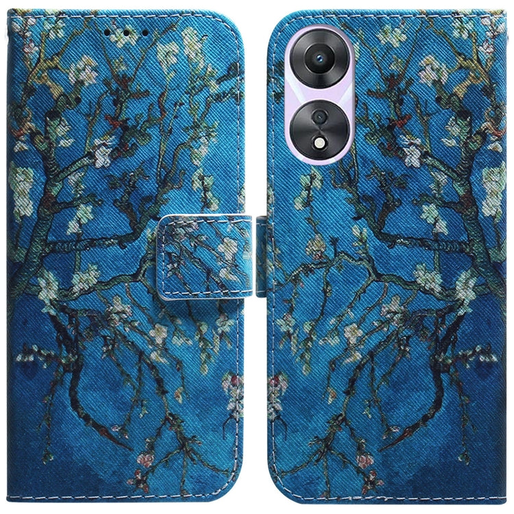 Coloured Drawing Flip Leather Phone Case, For Google Pixel 7a, For Infinix Hot 20 Play, For OPPO A58, For Tecno Pova 4 Pro, For Samsung Galaxy A34 5G, For Samsung Galaxy A54 5G