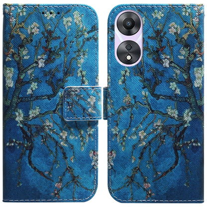 Coloured Drawing Flip Leather Phone Case, For Google Pixel 7a, For Infinix Hot 20 Play, For OPPO A58, For Tecno Pova 4 Pro, For Samsung Galaxy A34 5G, For Samsung Galaxy A54 5G