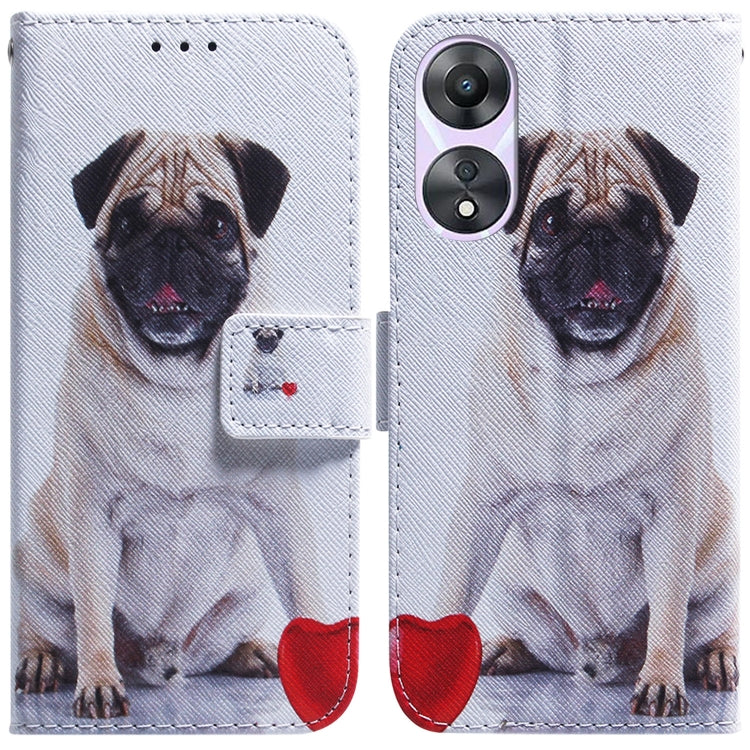 Coloured Drawing Flip Leather Phone Case, For Google Pixel 7a, For Infinix Hot 20 Play, For OPPO A58, For Tecno Pova 4 Pro, For Samsung Galaxy A34 5G, For Samsung Galaxy A54 5G