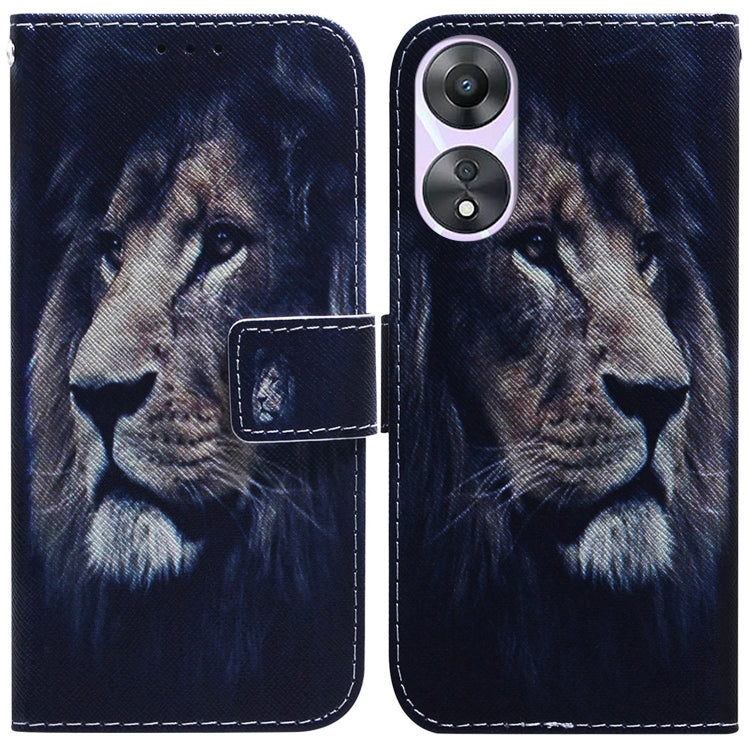 Coloured Drawing Flip Leather Phone Case, For Google Pixel 7a, For Infinix Hot 20 Play, For OPPO A58, For Tecno Pova 4 Pro, For Samsung Galaxy A34 5G, For Samsung Galaxy A54 5G