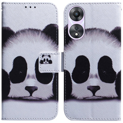 Coloured Drawing Flip Leather Phone Case, For Google Pixel 7a, For Infinix Hot 20 Play, For OPPO A58, For Tecno Pova 4 Pro, For Samsung Galaxy A34 5G, For Samsung Galaxy A54 5G