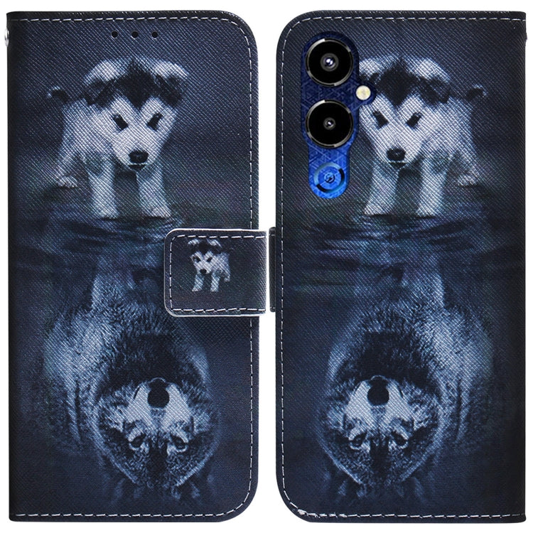 Coloured Drawing Flip Leather Phone Case, For Google Pixel 7a, For Infinix Hot 20 Play, For OPPO A58, For Tecno Pova 4 Pro, For Samsung Galaxy A34 5G, For Samsung Galaxy A54 5G