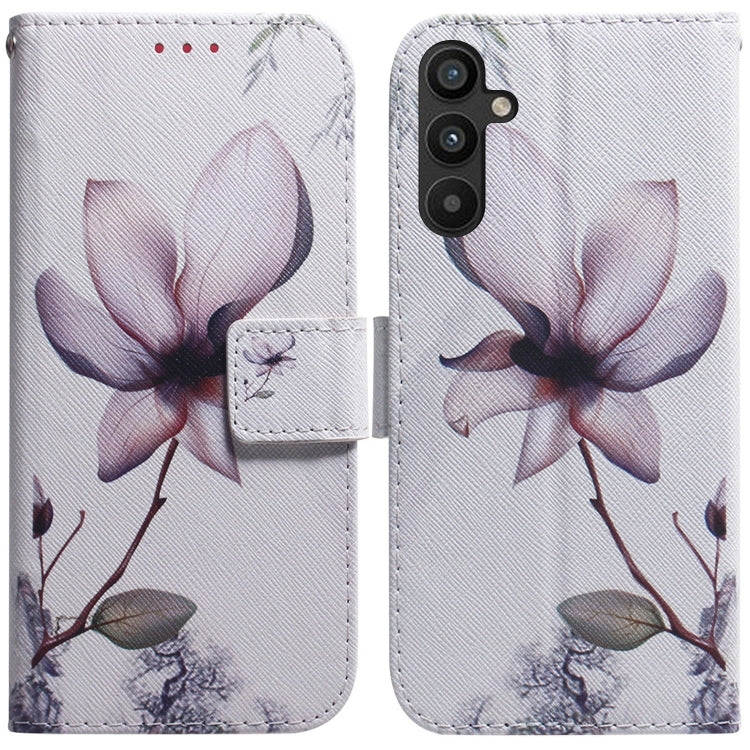 Coloured Drawing Flip Leather Phone Case, For Google Pixel 7a, For Infinix Hot 20 Play, For OPPO A58, For Tecno Pova 4 Pro, For Samsung Galaxy A34 5G, For Samsung Galaxy A54 5G
