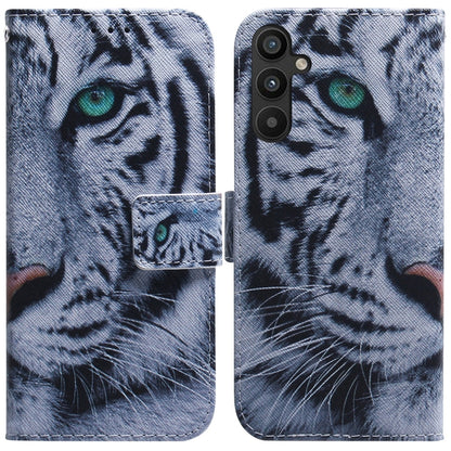Coloured Drawing Flip Leather Phone Case, For Google Pixel 7a, For Infinix Hot 20 Play, For OPPO A58, For Tecno Pova 4 Pro, For Samsung Galaxy A34 5G, For Samsung Galaxy A54 5G