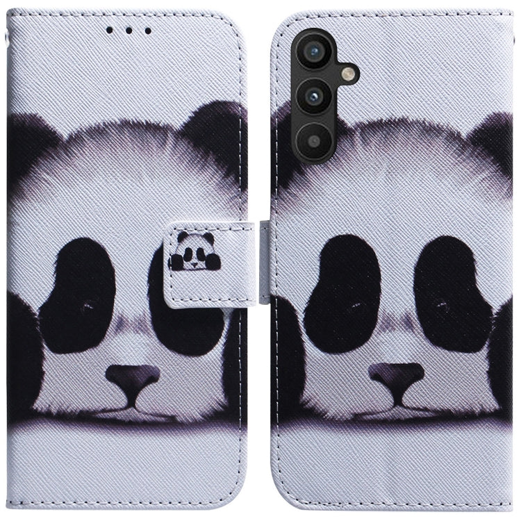 Coloured Drawing Flip Leather Phone Case, For Google Pixel 7a, For Infinix Hot 20 Play, For OPPO A58, For Tecno Pova 4 Pro, For Samsung Galaxy A34 5G, For Samsung Galaxy A54 5G