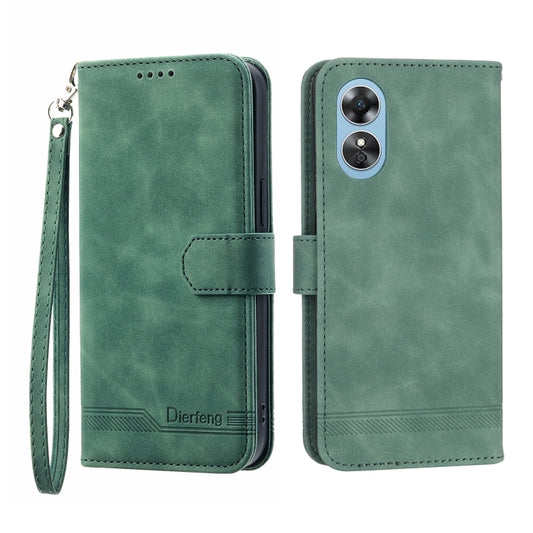Dierfeng Dream Line TPU + PU Leather Phone Case, For OPPO A17, For OPPO A57 4G, For OPPO A57 5G, For OPPO Reno8, For OPPO Reno8 Pro, For Realme 9 Pro 5G / OnePlus Nord CE 2 Lite 5G, For Realme 9i, For Realme C12 / C15 / C25