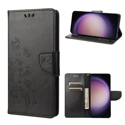 Butterfly Flower Pattern Flip Leather Phone Case, For Google Pixel 7a, For Samsung Galaxy S23 5G, For Samsung Galaxy S23+ 5G, For Samsung Galaxy S23 Ultra 5G