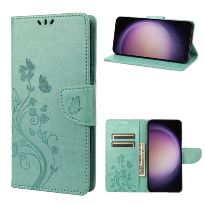Butterfly Flower Pattern Flip Leather Phone Case, For Google Pixel 7a, For Samsung Galaxy S23 5G, For Samsung Galaxy S23+ 5G, For Samsung Galaxy S23 Ultra 5G