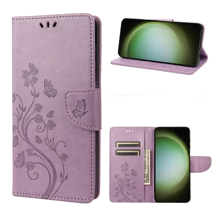 Butterfly Flower Pattern Flip Leather Phone Case, For Google Pixel 7a, For Samsung Galaxy S23 5G, For Samsung Galaxy S23+ 5G, For Samsung Galaxy S23 Ultra 5G