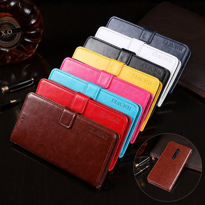 idewei Crazy Horse Texture Horizontal Flip Leather Case with Holder & Card Slots & Wallet, For OPPO Reno2, For OPPO Realme 3 Pro, For OPPO Realme 5 Pro, For OPPO Realme X2