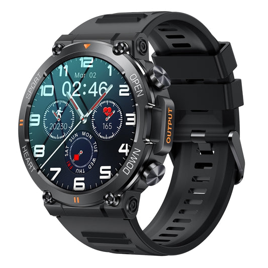 K56 Pro Bracelet intelligent en silicone de 1,39 pouce avec moniteur de fréquence cardiaque et de tension artérielle, Bracelet en silicone (Noir), Bracelet en silicone (Kaki), Bracelet en silicone (Vert)