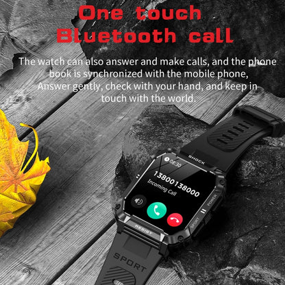 T3 1.95 inch Rugged Smart Sports Wristband Support Heart Rate Monitoring / Blood Pressure Monitoring