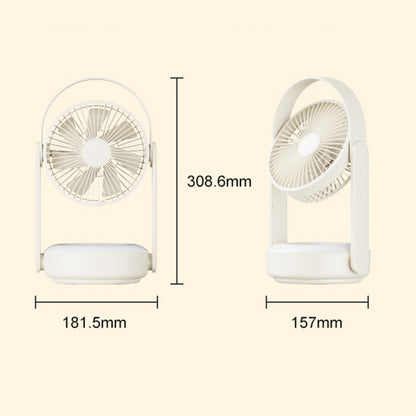 WT-F62 Ventilateur portatif d'extérieur à refroidissement par air avec chargement USB et lampe de nuit à LED
