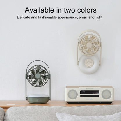 WT-F62 Ventilateur portatif d'extérieur à refroidissement par air avec chargement USB et lampe de nuit à LED