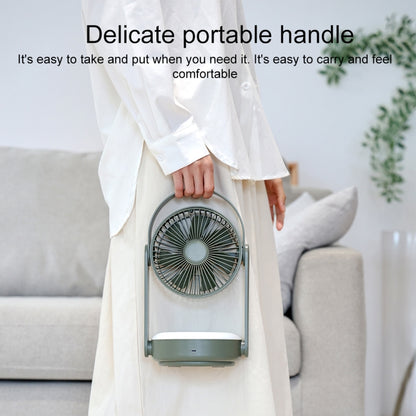 WT-F62 Ventilateur portatif d'extérieur à refroidissement par air avec chargement USB et lampe de nuit à LED