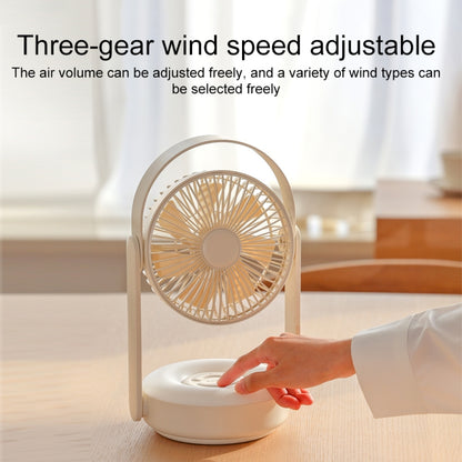 WT-F62 Ventilateur portatif d'extérieur à refroidissement par air avec chargement USB et lampe de nuit à LED