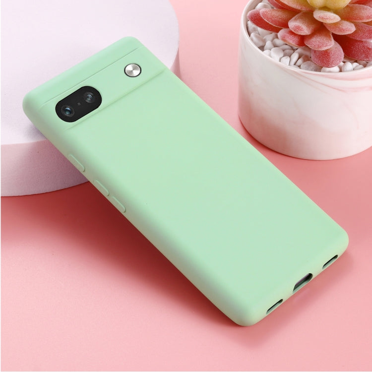 Pure Color Liquid Silicone Shockproof Phone Case, For Google Pixel 7a