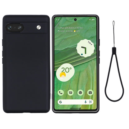 Pure Color Liquid Silicone Shockproof Phone Case, For Google Pixel 7a