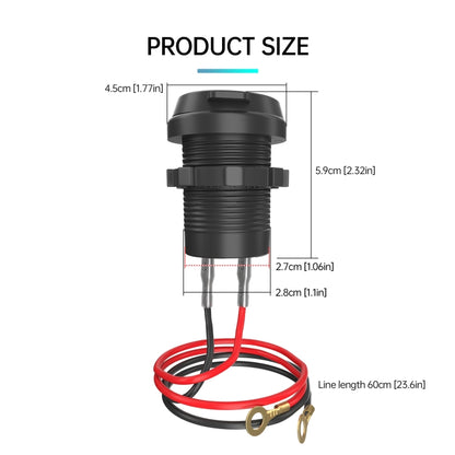 ZH-1786A2 QC3.0 USB-A + Type-C Dual Interface Car Charger, Cable Length: 60cm, ZH-1786A2