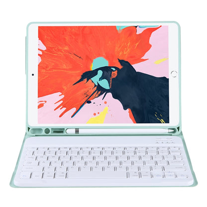 T07BB For iPad 9.7 inch / iPad Pro 9.7 inch / iPad Air 2 / Air (2018 & 2017) TPU Candy Color Ultra-thin Bluetooth Keyboard Protective Case with Stand & Pen Slot, For iPad 9.7 inch