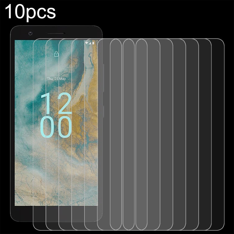10pcs 0.26mm 9H 2.5D Tempered Glass Film, For AT&T Maestro 3 (10pcs), For Kyocera Android One S10 (10 PCS), For AT&T Motivate Max U668AA (10pcs), For Wiko Voix U616AT (10 PCS), For Nokia C02 (10 PCS), For OnePlus Nord 3 (10 PCS)                        ...