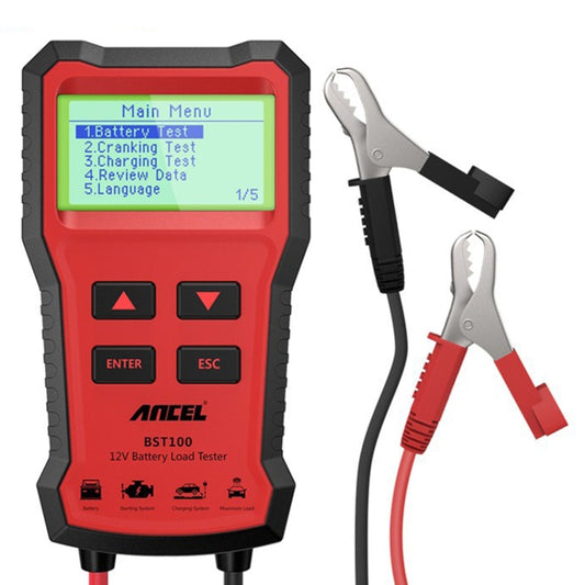 Ancel BST100 Testeur de batterie de voiture 12V, BST100