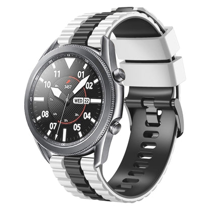 22mm Universal Ocean Style Silicone Two Color Watch Band
