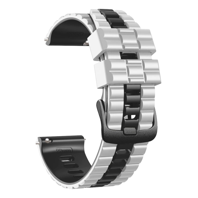 22mm Universal Ocean Style Silicone Two Color Watch Band