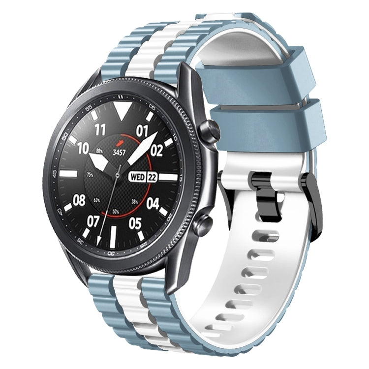 22mm Universal Ocean Style Silicone Two Color Watch Band