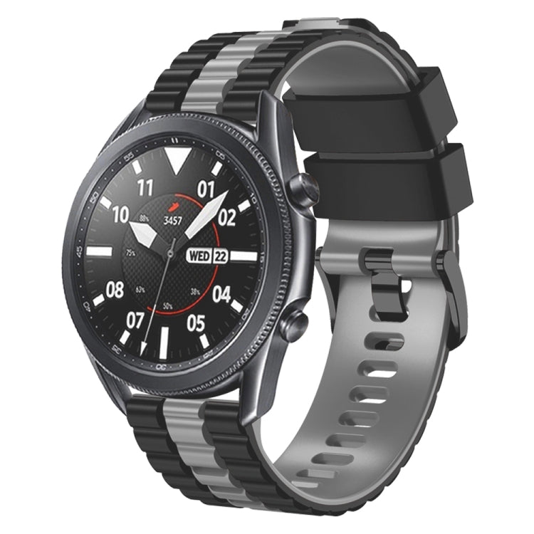 22mm Universal Ocean Style Silicone Two Color Watch Band