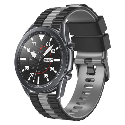 22mm Universal Ocean Style Silicone Two Color Watch Band