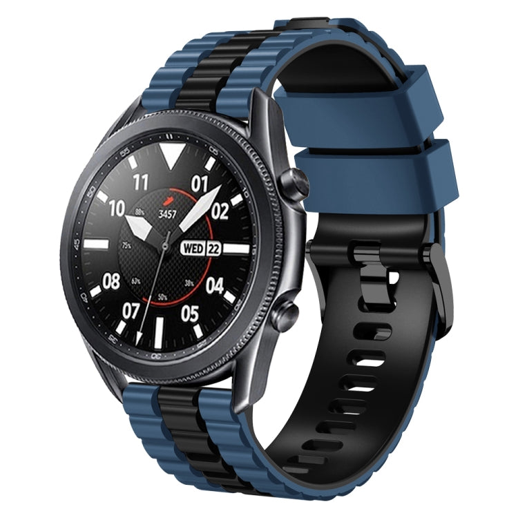 22mm Universal Ocean Style Silicone Two Color Watch Band