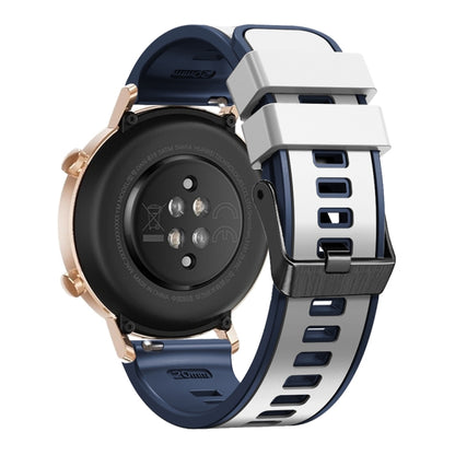 Universal Two Color Silicone Watch Band, 20mm, 22mm