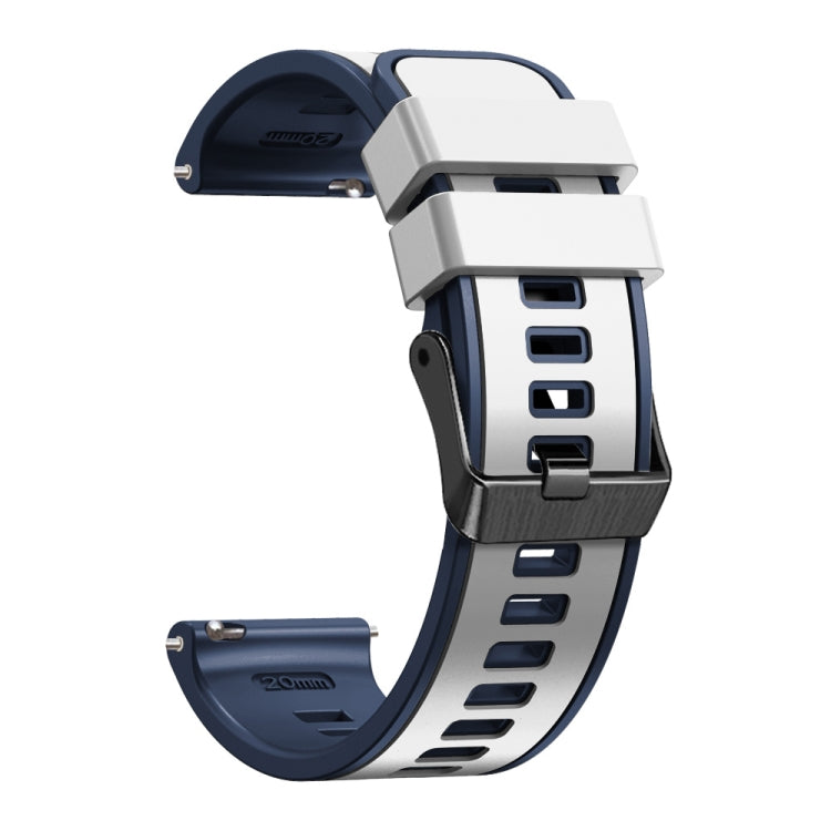Universal Two Color Silicone Watch Band, 20mm, 22mm