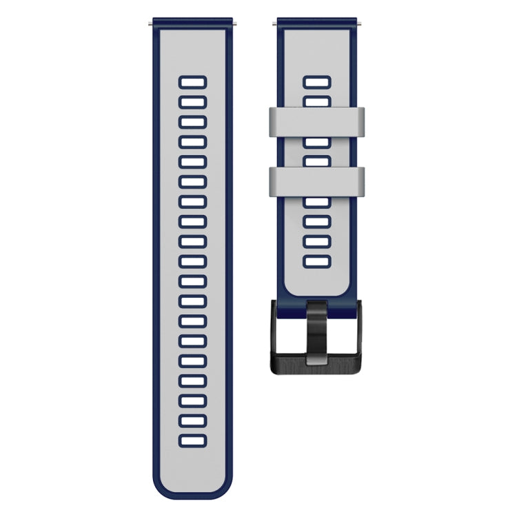 Universal Two Color Silicone Watch Band, 20mm, 22mm