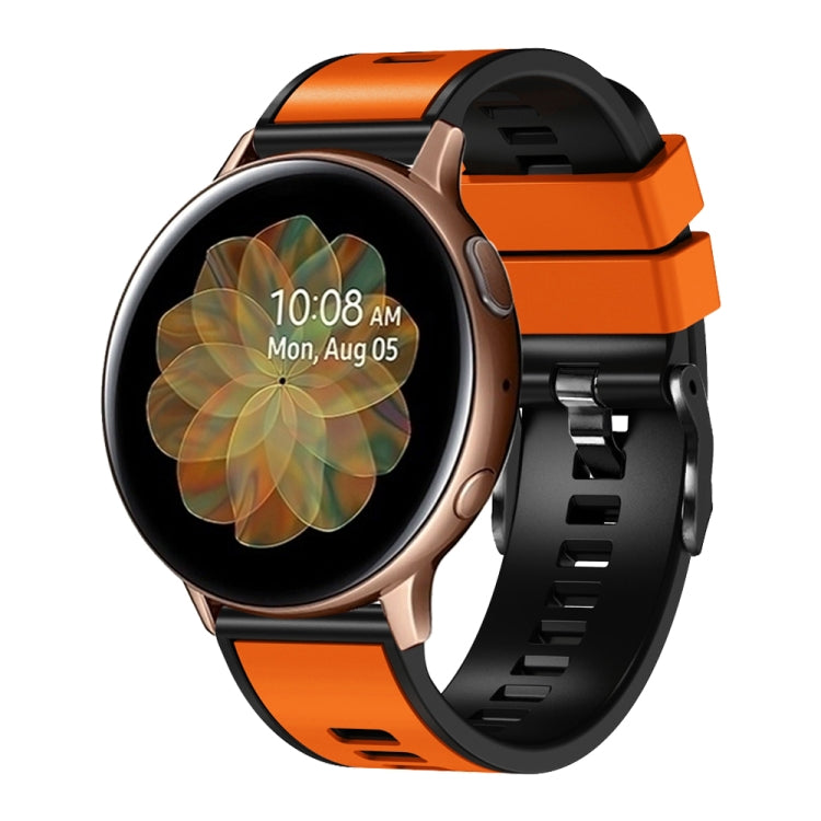 Universal Two Color Silicone Watch Band, 20mm, 22mm