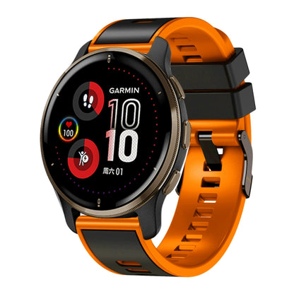 Universal Two Color Silicone Watch Band, 20mm, 22mm