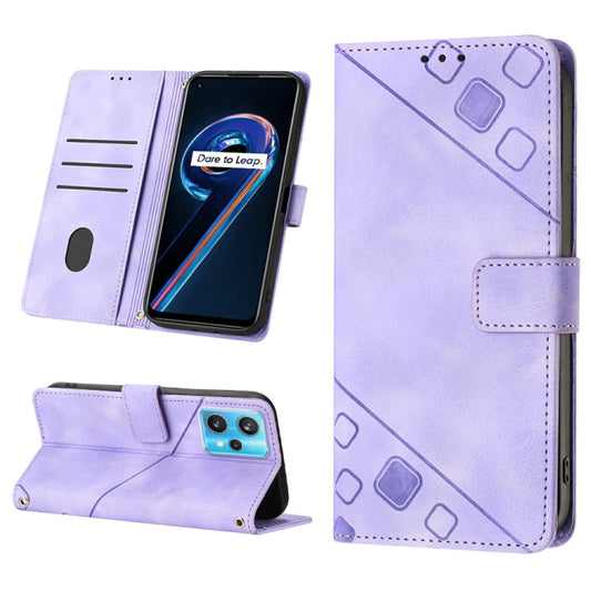 Skin-feel Embossed Leather Phone Case, For Realme 9 Pro 5G / OnePlus Nord CE 2 Lite 5G, For Realme 9 Pro+ 5G / 9 4G, For Realme 9i / OPPO A36 / A76, For Realme C12 / C15 / C25 / C25s, For Realme C31 4G, For Realme C35, For Realme GT Neo3