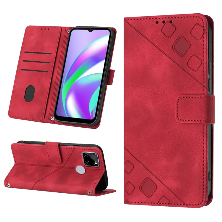 Skin-feel Embossed Leather Phone Case, For Realme 9 Pro 5G / OnePlus Nord CE 2 Lite 5G, For Realme 9 Pro+ 5G / 9 4G, For Realme 9i / OPPO A36 / A76, For Realme C12 / C15 / C25 / C25s, For Realme C31 4G, For Realme C35, For Realme GT Neo3               ...