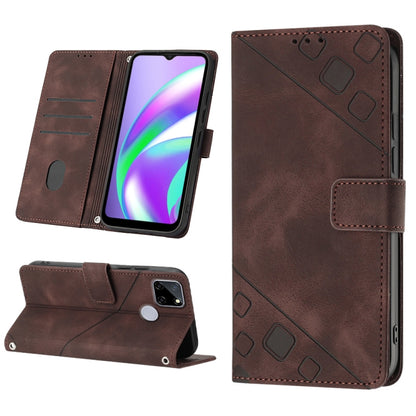 Skin-feel Embossed Leather Phone Case, For Realme 9 Pro 5G / OnePlus Nord CE 2 Lite 5G, For Realme 9 Pro+ 5G / 9 4G, For Realme 9i / OPPO A36 / A76, For Realme C12 / C15 / C25 / C25s, For Realme C31 4G, For Realme C35, For Realme GT Neo3               ...