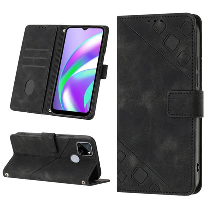Skin-feel Embossed Leather Phone Case, For Realme 9 Pro 5G / OnePlus Nord CE 2 Lite 5G, For Realme 9 Pro+ 5G / 9 4G, For Realme 9i / OPPO A36 / A76, For Realme C12 / C15 / C25 / C25s, For Realme C31 4G, For Realme C35, For Realme GT Neo3               ...