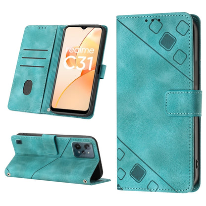 Skin-feel Embossed Leather Phone Case, For Realme 9 Pro 5G / OnePlus Nord CE 2 Lite 5G, For Realme 9 Pro+ 5G / 9 4G, For Realme 9i / OPPO A36 / A76, For Realme C12 / C15 / C25 / C25s, For Realme C31 4G, For Realme C35, For Realme GT Neo3               ...