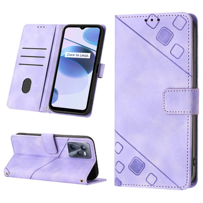 Skin-feel Embossed Leather Phone Case, For Realme 9 Pro 5G / OnePlus Nord CE 2 Lite 5G, For Realme 9 Pro+ 5G / 9 4G, For Realme 9i / OPPO A36 / A76, For Realme C12 / C15 / C25 / C25s, For Realme C31 4G, For Realme C35, For Realme GT Neo3               ...