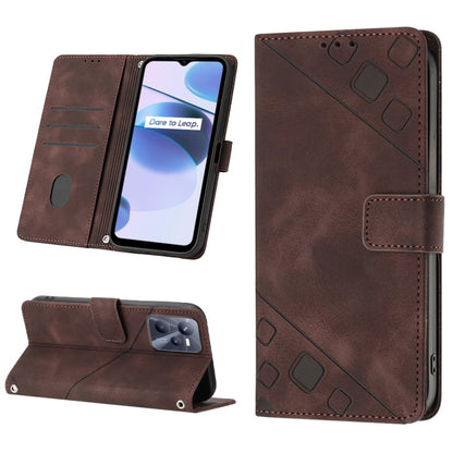 Skin-feel Embossed Leather Phone Case, For Realme 9 Pro 5G / OnePlus Nord CE 2 Lite 5G, For Realme 9 Pro+ 5G / 9 4G, For Realme 9i / OPPO A36 / A76, For Realme C12 / C15 / C25 / C25s, For Realme C31 4G, For Realme C35, For Realme GT Neo3               ...